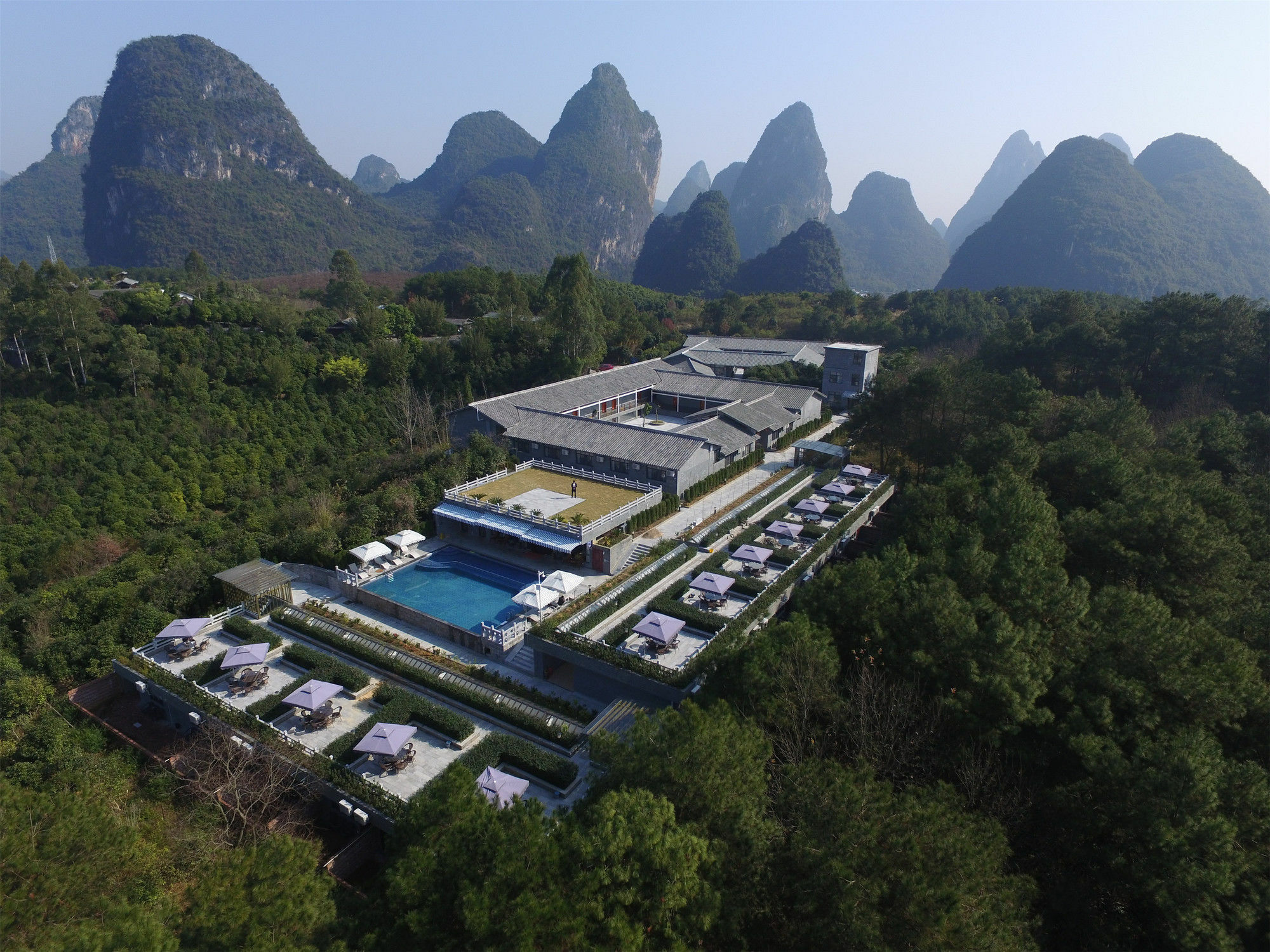 מלון Yangshuo Mountain Top Retreat מראה חיצוני תמונה